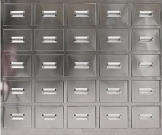 不锈钢柜25抽斗