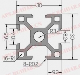 工业铝型材8-3030
