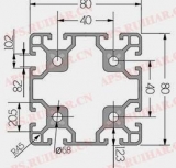 工业铝型材8-8080