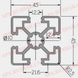 工业铝型材10-4545SL