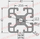 工业铝型材8-4040B