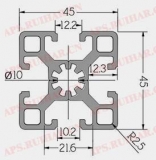 工业铝型材10-4545