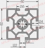 工业铝型材10-6060W