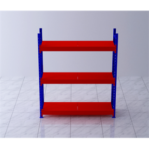 重型货架主架2000×600×2000mm(三层,1T/层,橘红色)