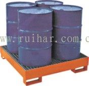 四桶钢制盛漏托盘