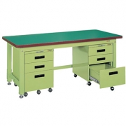 重量作業台 KWタイプ(キャビネットワゴン付)/KWF-128F