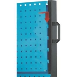 移动型双面物料架960×610×1110mm(4方孔)，KM-2240